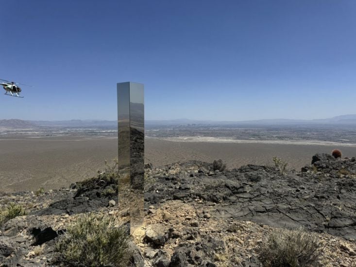 Shiny Mystery Monolith Removed From Mountains Outside Las Vegas