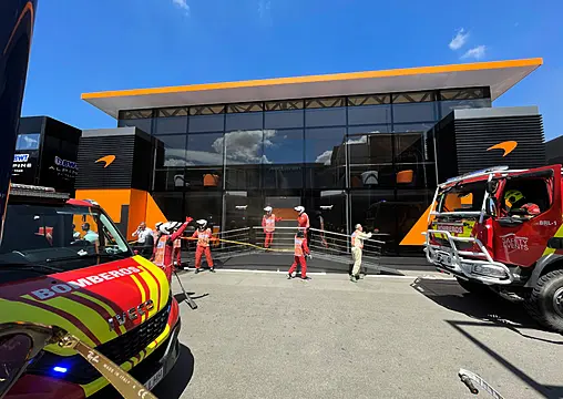 Mclaren Hospitality Suite At Spanish Grand Prix Evacuated Due To Fire