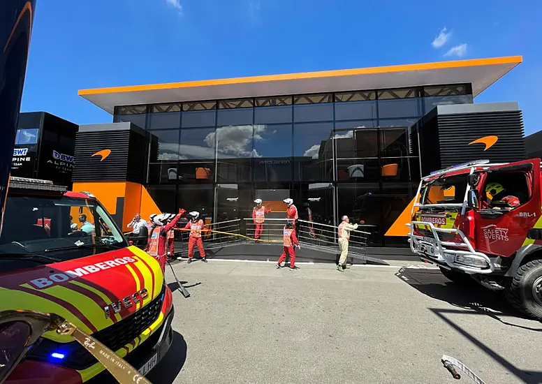 Mclaren Hospitality Suite At Spanish Grand Prix Evacuated Due To Fire