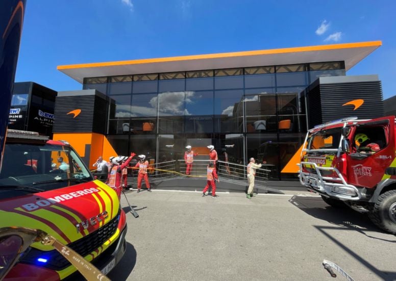 Mclaren Hospitality Suite At Spanish Grand Prix Evacuated Due To Fire