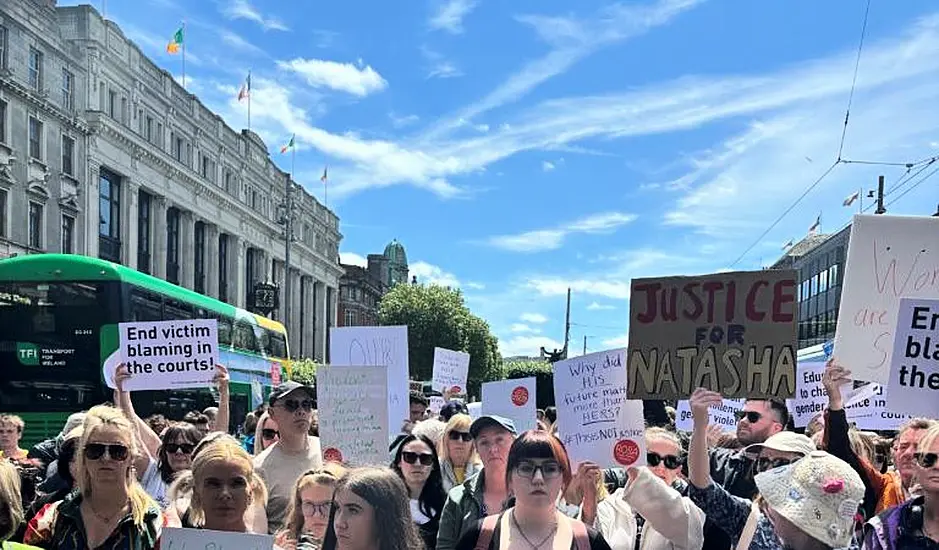 Protesters Gather Across Ireland In Solidarity With Woman Left Unconscious By Soldier