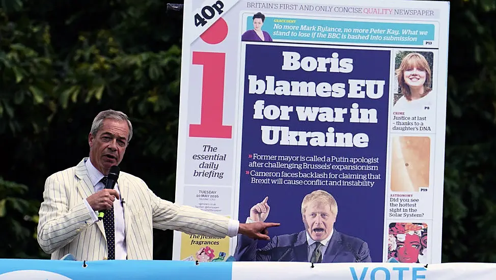 Farage Says He Would ‘Never, Ever Defend’ Putin As He Ramps Up Row With Johnson