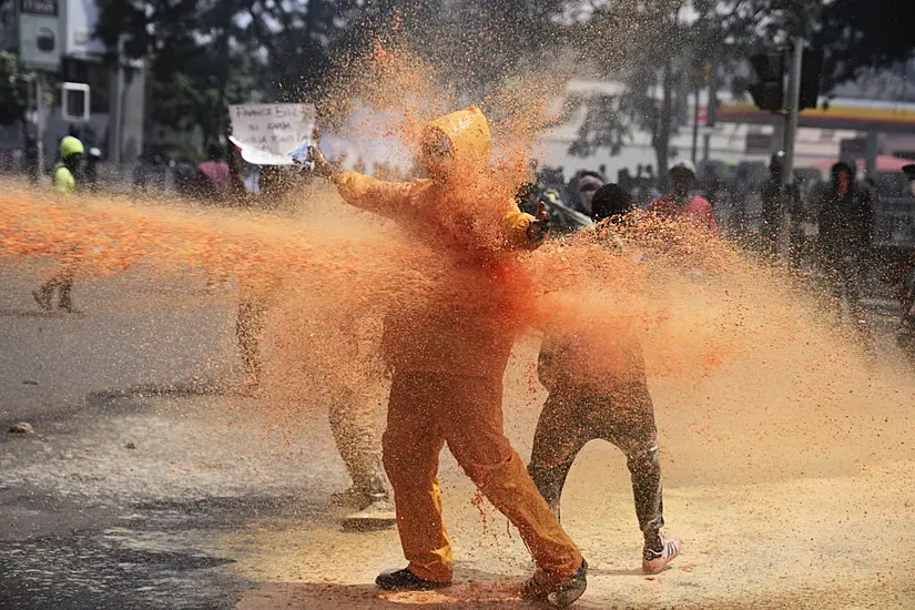 Part Of Kenya’s Parliament Burns As Thousands Of Anti-Tax Protesters Enter