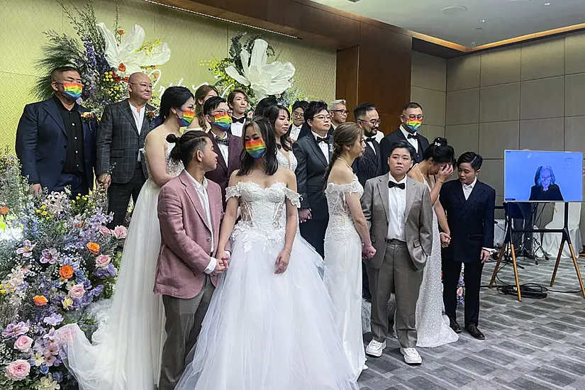 10 Same-Sex Couples In Hong Kong Married Via Video Chat