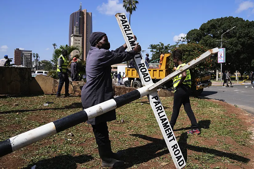 Kenyan Authorities Clear Debris After Protests Which Left At Least Six Dead