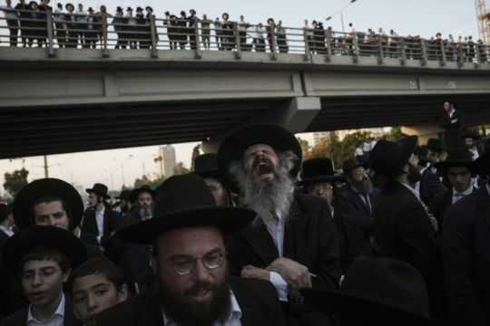 Ultra-Orthodox Jews Protest Against Israel’s Military Service Ruling