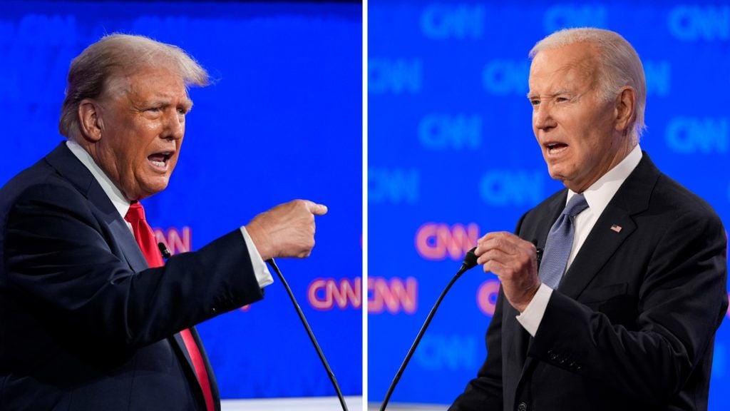 Biden falters as Trump unleashes barrage of falsehoods at first debate