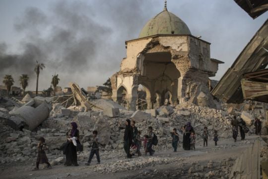Unesco Finds Islamic State Group-Era Bombs In Mosul Mosque Walls