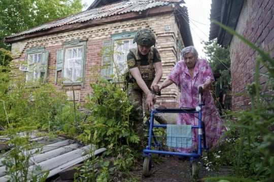 Rescuers Search Rubble For Victims Of Deadly Russian Strike In Ukraine