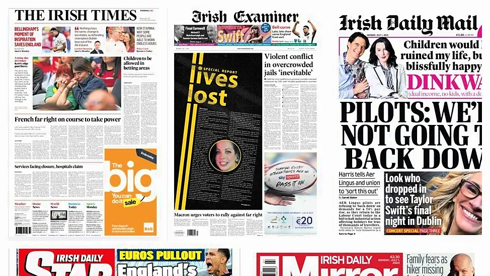 What The Papers Say: Monday's Front Pages