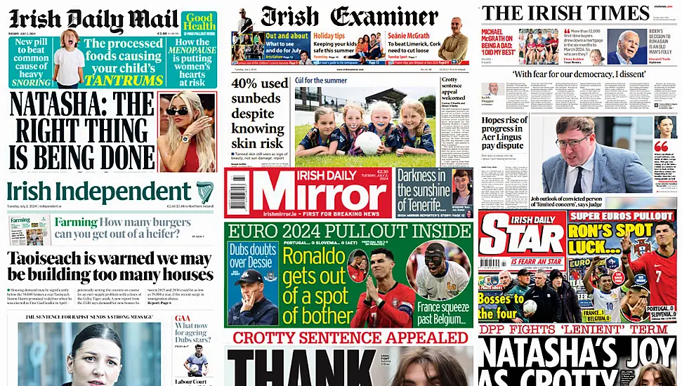 What The Papers Say: Tuesday's Front Pages