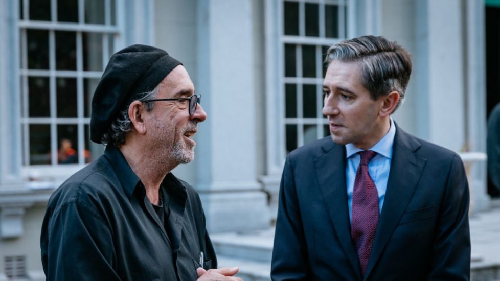 Taoiseach Meets Hollywood Director Tim Burton On Set Of Netflix Show Filmed In Ireland