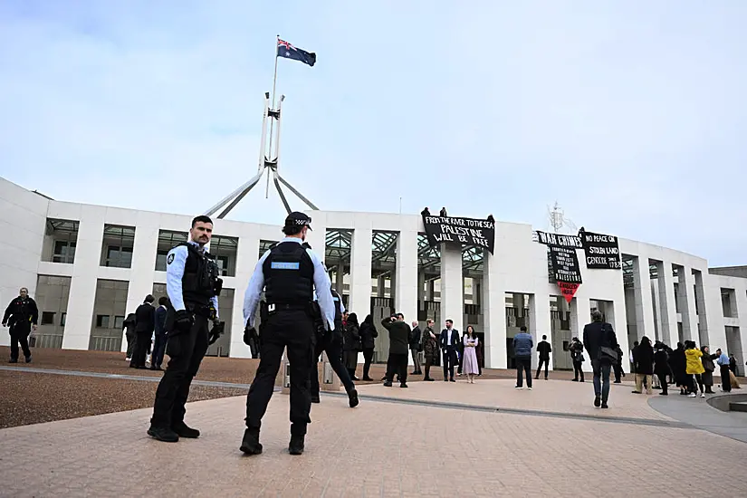 Pro-Palestinian Protesters Breach Security At Australia’s Parliament House