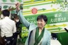 Tokyo Governor Declares Victory After Exit Polls Predict Her Re-Election