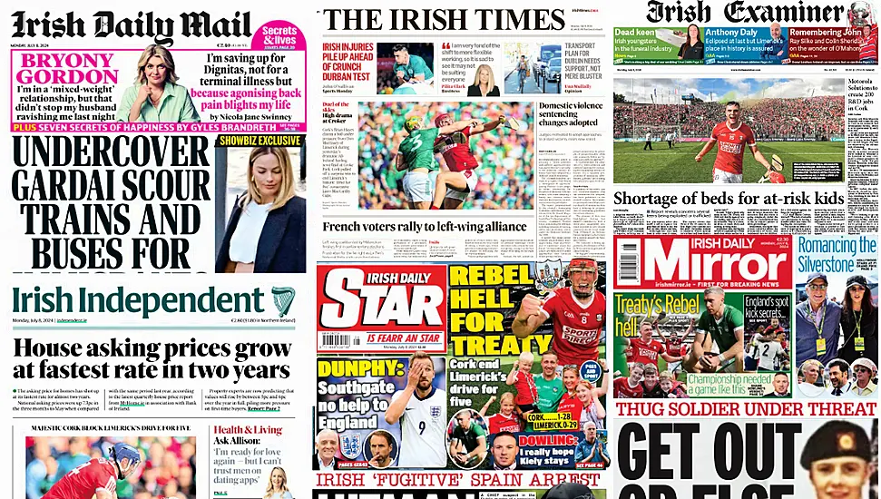 What The Papers Say: Monday's Front Pages