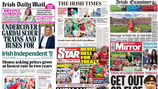 What The Papers Say: Monday's Front Pages