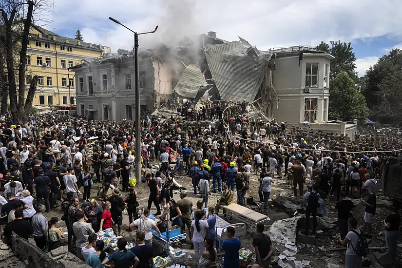 Russian Missile Strike On Ukraine Kills 31 And Hits Kyiv Children’s Hospital