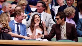 Keira Knightley And Husband James Righton Among Crowd On Day 10 Of Wimbledon