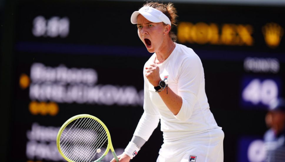 Barbora Krejcikova Holds Off Jasmine Paolini Fightback To Win Wimbledon Title