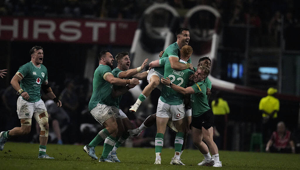 Ciarán Frawley revels in match-winning contribution as Ireland stun South Africa