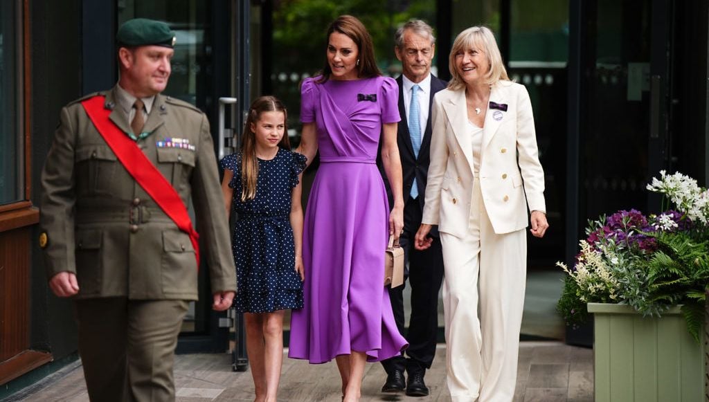 Kate Middleton attends Wimbledon men’s final with Princess Charlotte