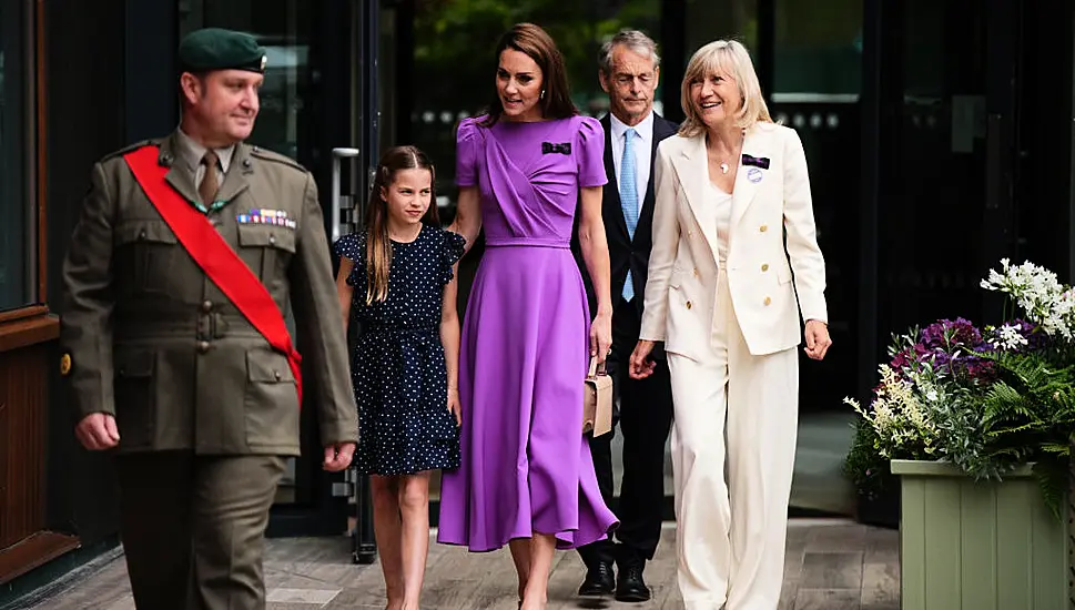 Kate Middleton Attends Wimbledon Men’s Final With Princess Charlotte