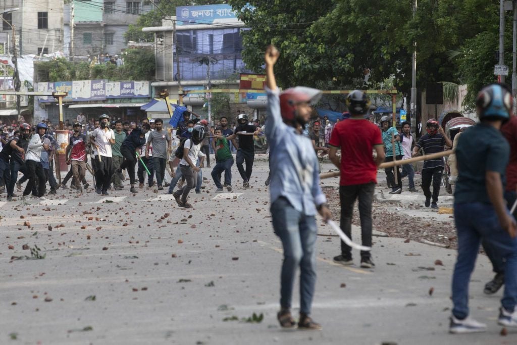 Five killed and dozens injured in clashes over jobs quota system in Bangladesh