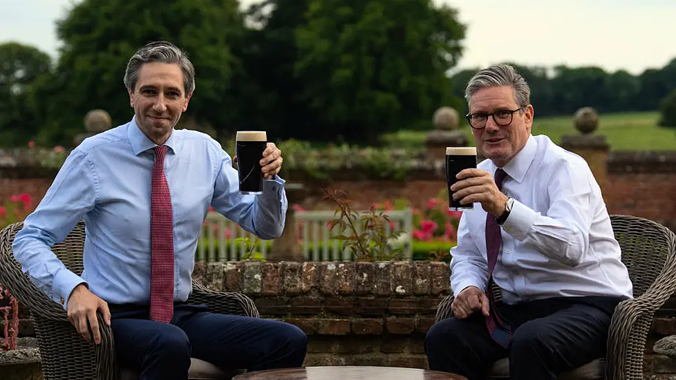 Starmer Pledges To Reset British-Irish Relationship As He Meets Harris In Chequers