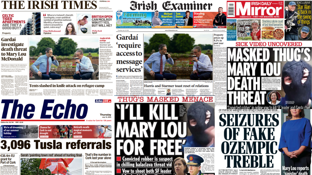 What the papers say: Thursday's front pages