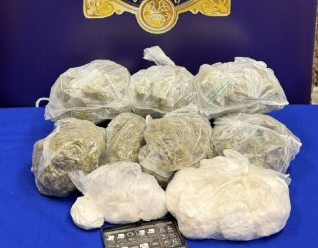 Man arrested as gardaí seize cannabis and cocaine worth €97,000