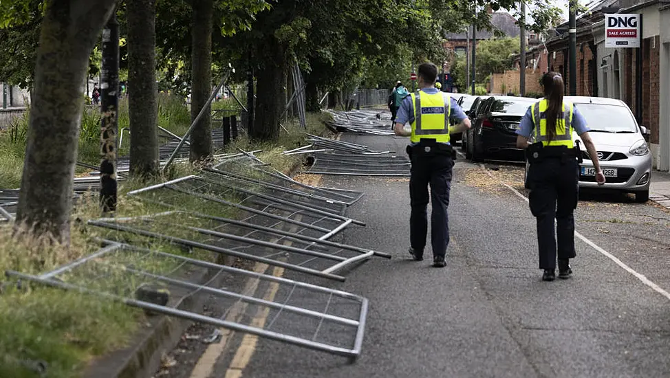 Fences Along Grand Canal Pulled Down Following Protest