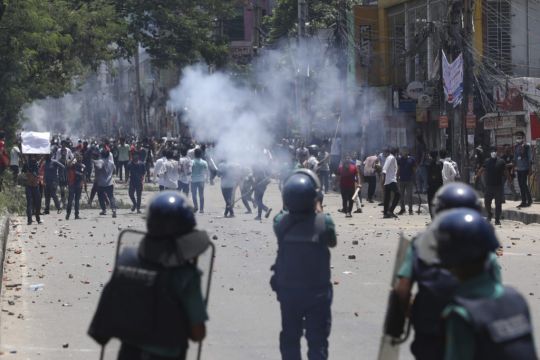 Bangladesh Security Forces Fire Bullets And Sound Grenades As Protests Escalate