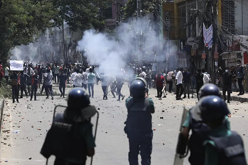 Bangladesh Security Forces Fire Bullets And Sound Grenades As Protests Escalate