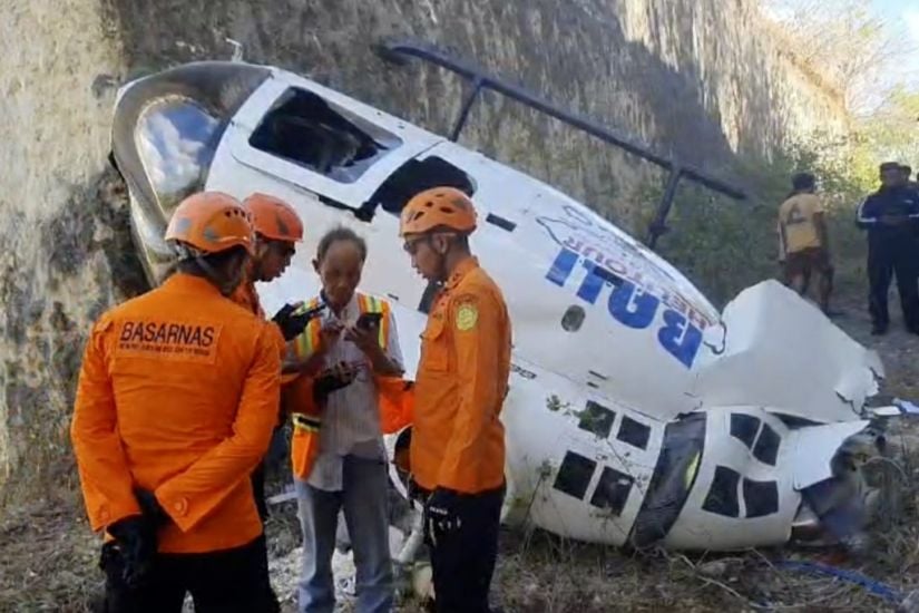 Five People Survive Tourist Helicopter Crash In Bali