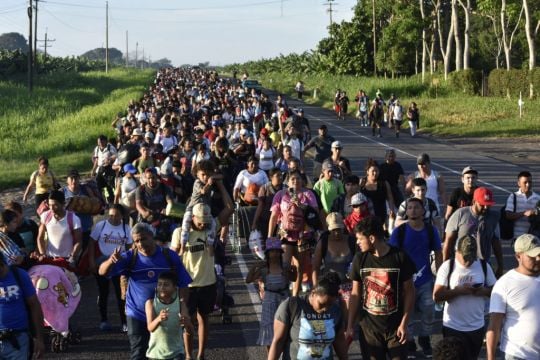 New Migrant Caravan Leaves Southern Mexico On Foot To Head For Us Border