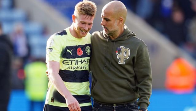 Pep Guardiola Says Kevin De Bruyne ‘Isn’t Leaving’ Manchester City This Season