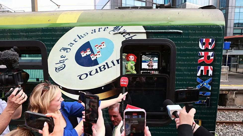 Eamon Ryan Joined By Bosco To Celebrate 40 Years Of Dart Trains