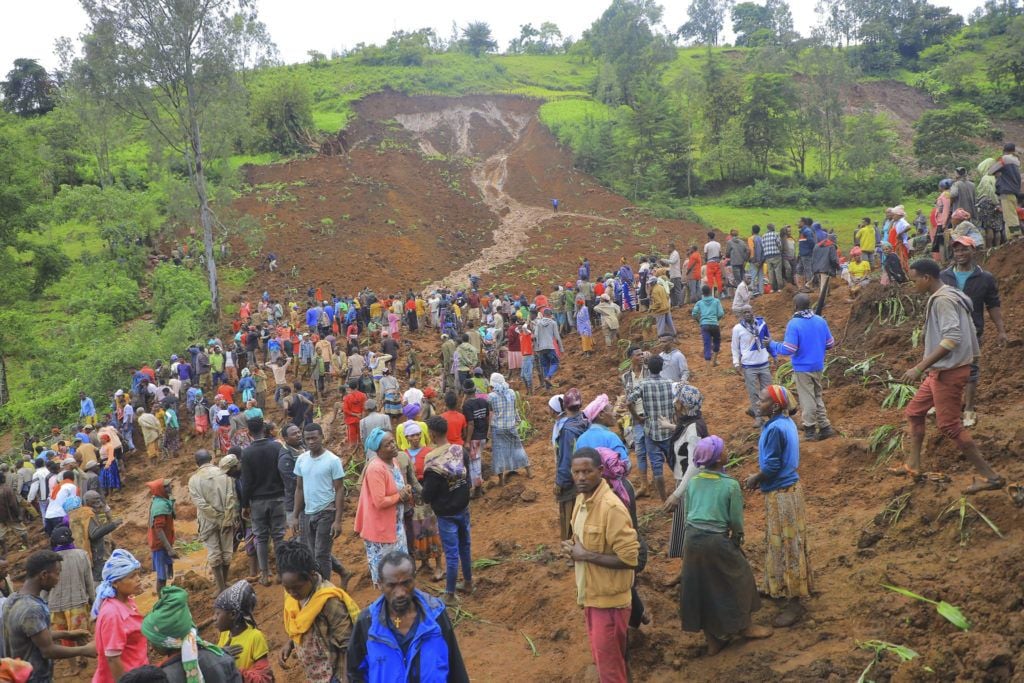 Death toll in Ethiopia mudslides rises to 229 as search operations continue