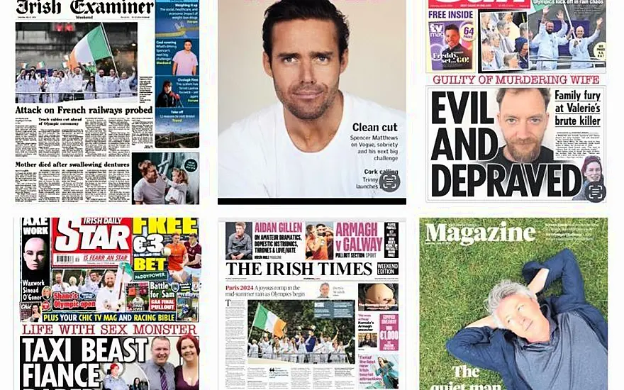 What The Papers Say: Saturday's Front Pages