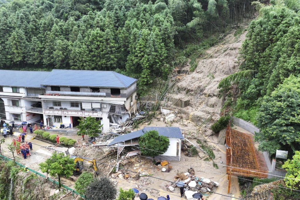 15 killed by mudslide in China amid heavy rain from tropical storm Gaemi
