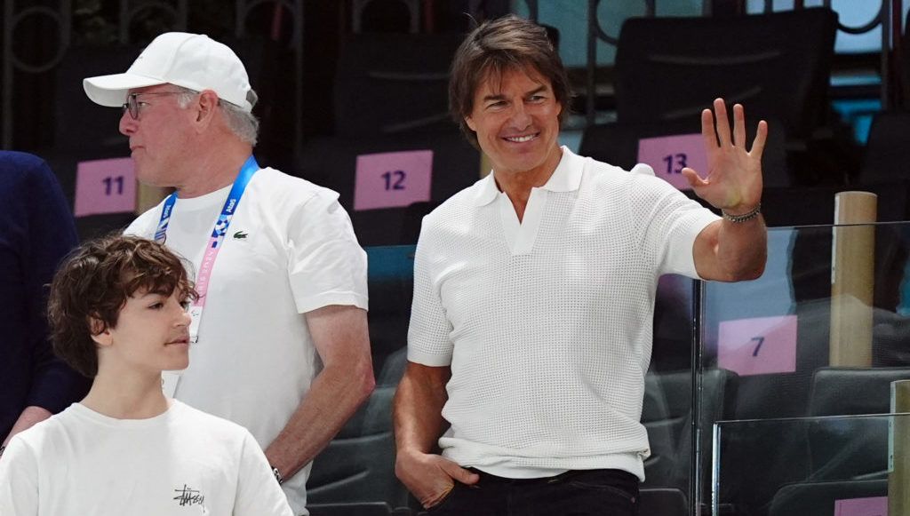 Tom Cruise, Ariana Grande and Jessica Chastain watch Paris Olympics gymnastics