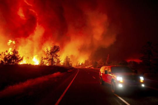 Firefighters Helped By Cooler Weather As They Battle Huge Blaze In California