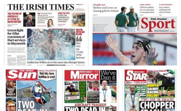 What The Papers Say: Wednesday's Front Pages