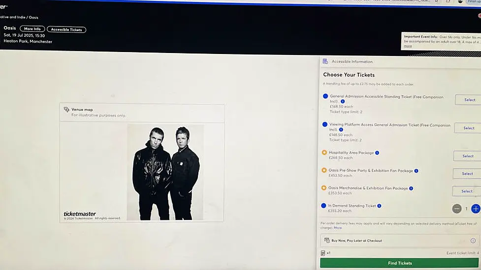 Oasis Fans Hit Out At Ticketmaster Over Higher ‘In-Demand’ Prices