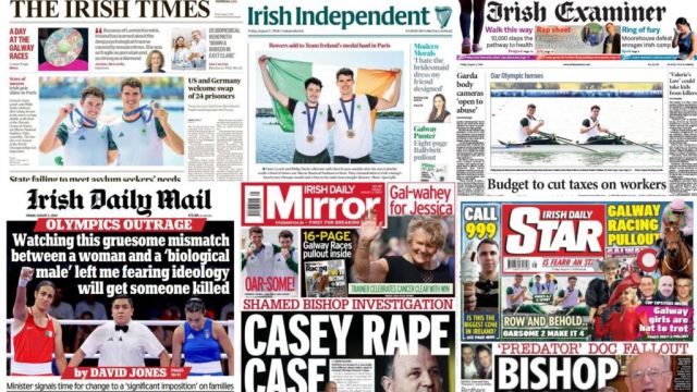 What The Papers Say: Friday's Front Pages