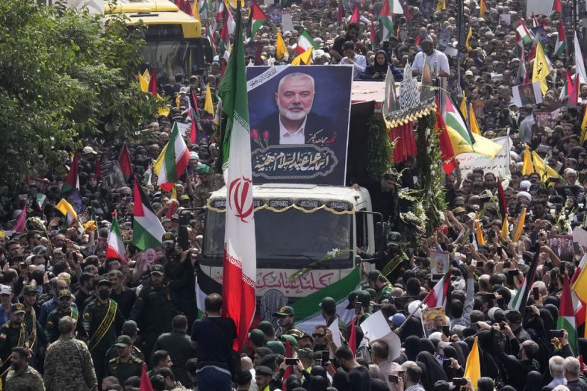 Mourners Pay Respects To Slain Hamas Leader As Worries Of Regional War Mount