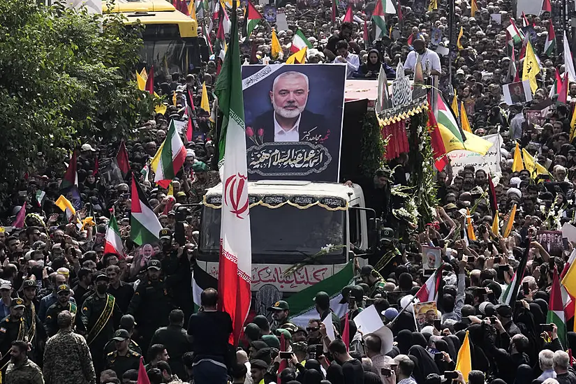 Mourners Pay Respects To Slain Hamas Leader As Worries Of Regional War Mount