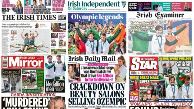 What The Papers Say: Saturday's Front Pages