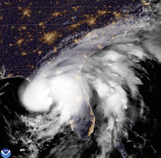 Hurricane Debby Makes Landfall In Northern Florida As Category 1 Storm