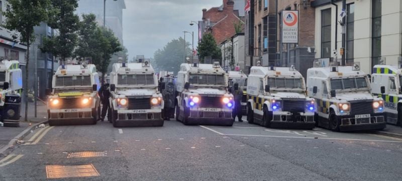 Police Attacked During Further Violence In Belfast